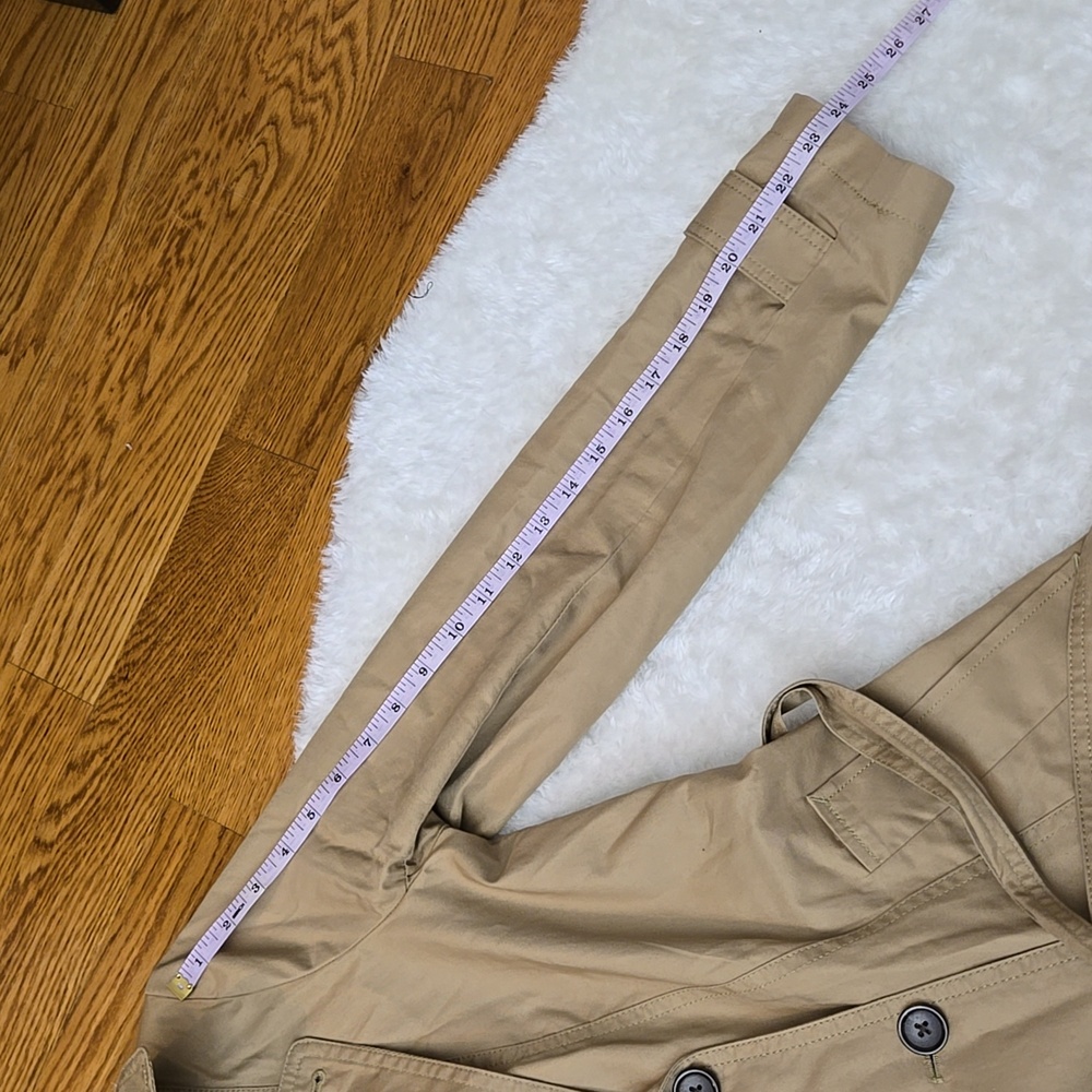 Banana Replubic Factory Tan Trench Coat, Womens Small - Picture 8 of 11